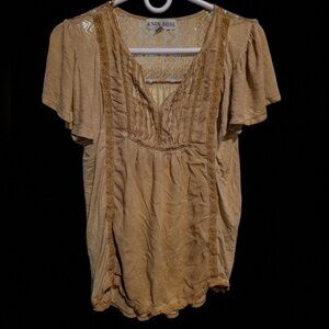 Knox Rose Women's Beige Blouse
